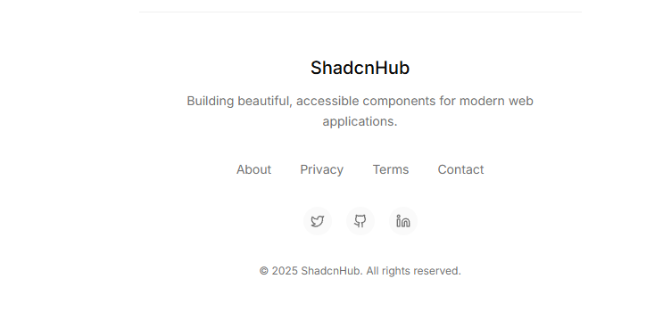 Simple Footer preview